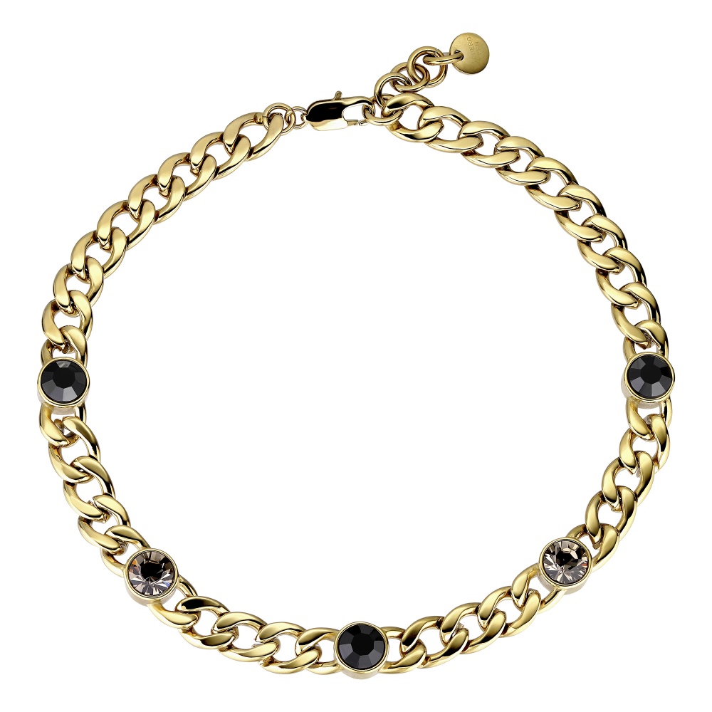 Dyrberg Kern Angelina Gold Necklace - Black